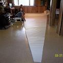 We're getting close now, applying the folded edging tape to the leach.